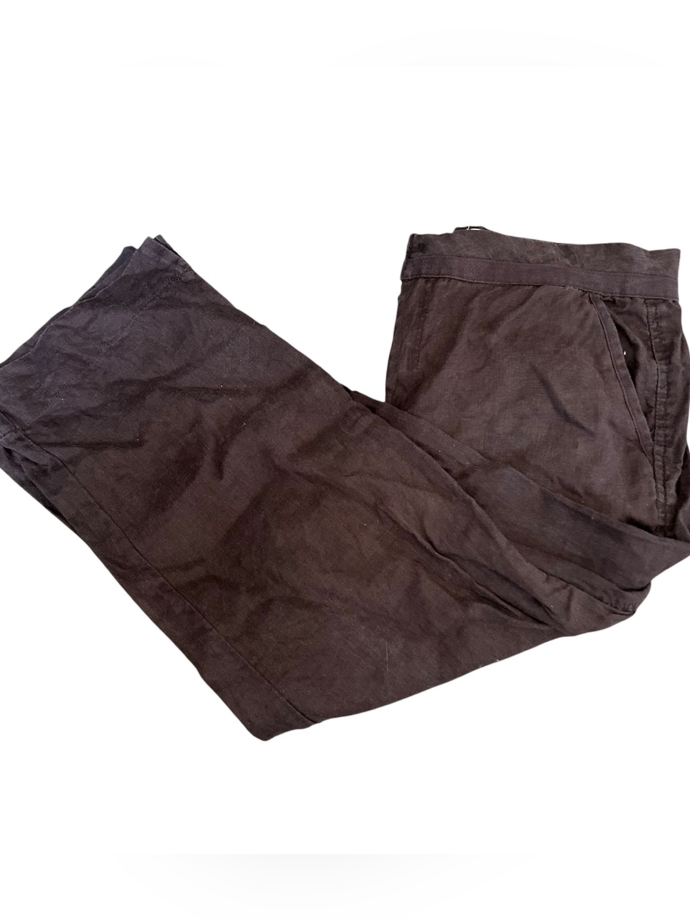 Brown Old Navy Capri Design Y2K 2000s Style Linen Low Rise Pants Women’s Size 6!